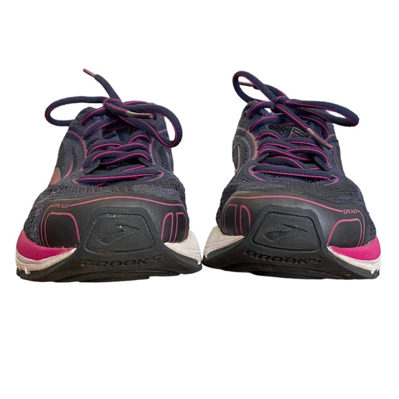 Brooks Dyad 9 Dark Blue/Fuchsia Running Shoes Womens 6.5M - Picture 4 of 8